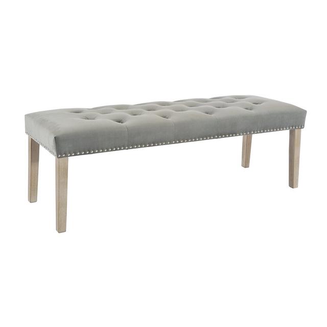 Cogswell Upholstered Bench Brambly Cottage Size: H47 x W132 x D42cm on Productcaster.