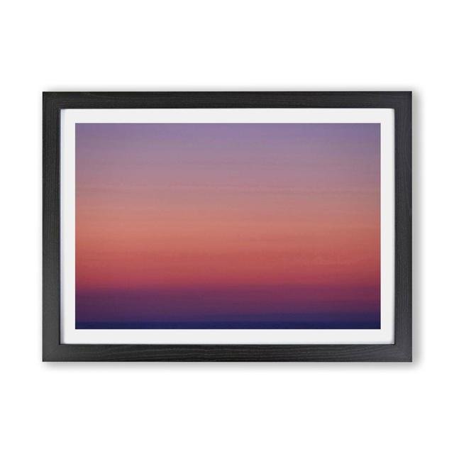 Pink Horizon - Single Picture Frame Painting East Urban Home Frame Option: Black, Size: 33cm H x 45cm W x 2cm D on Productcaster.