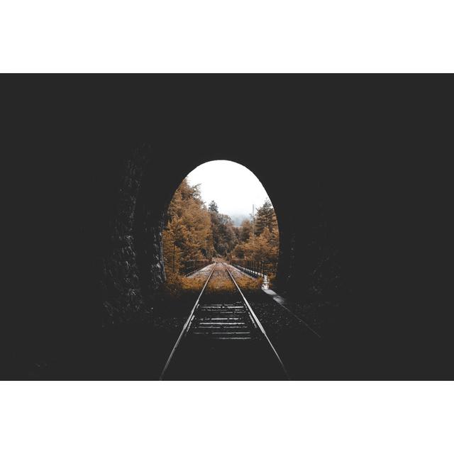 Train Tracks Tunnel Marlow Home Co. Size: 61cm H x 91cm W on Productcaster.