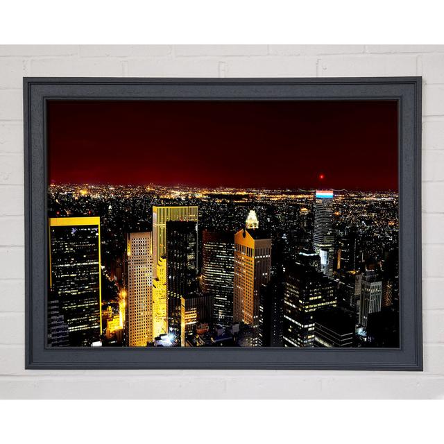 City That Never Sleeps - Single Picture Frame Art Prints Brayden Studio Size: 84.1cm H x 118.9cm W x 1.5cm D on Productcaster.