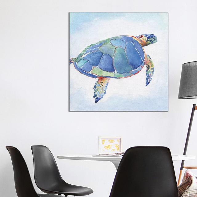 Galapagos Sea Turtle I by Tava Studios - Gallery-Wrapped Canvas Giclée on Canvas 17 Stories Format: Canvas, Size: 93.98cm H x 93.98cm W x 1.905cm D on Productcaster.