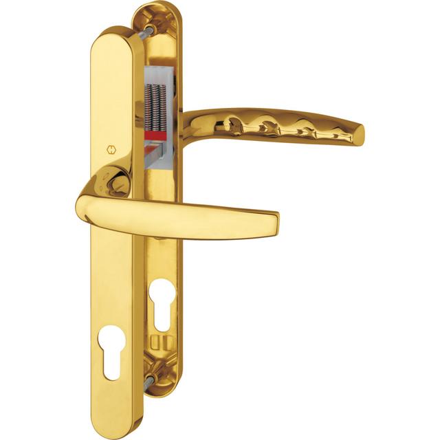 Right Door Handle HOPPE Finish: brass-coloured, polished on Productcaster.