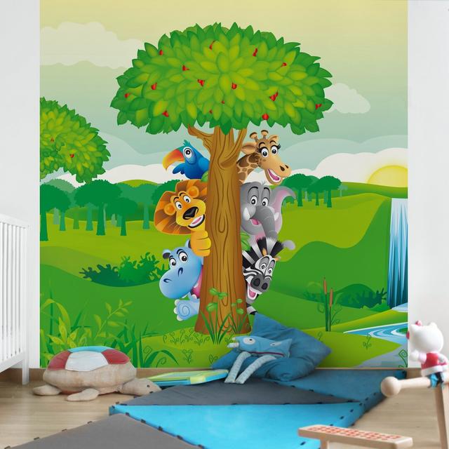 Funderburk 3.36m x 3.36m Matt Wallpaper Roll Zoomie Kids Size: 336cm L x 336cm W on Productcaster.