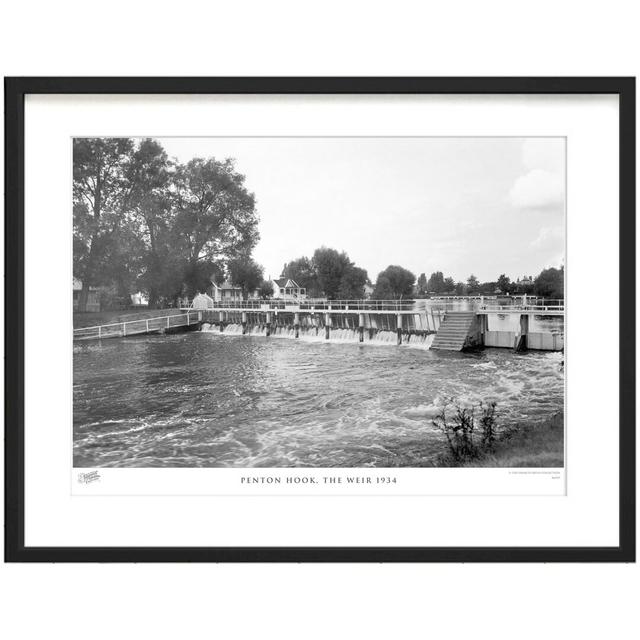 'Penton Hook, the Weir 1934' by Francis Frith - Picture Frame Photograph Print on Paper The Francis Frith Collection Size: 28cm H x 36cm W x 2.3cm D on Productcaster.