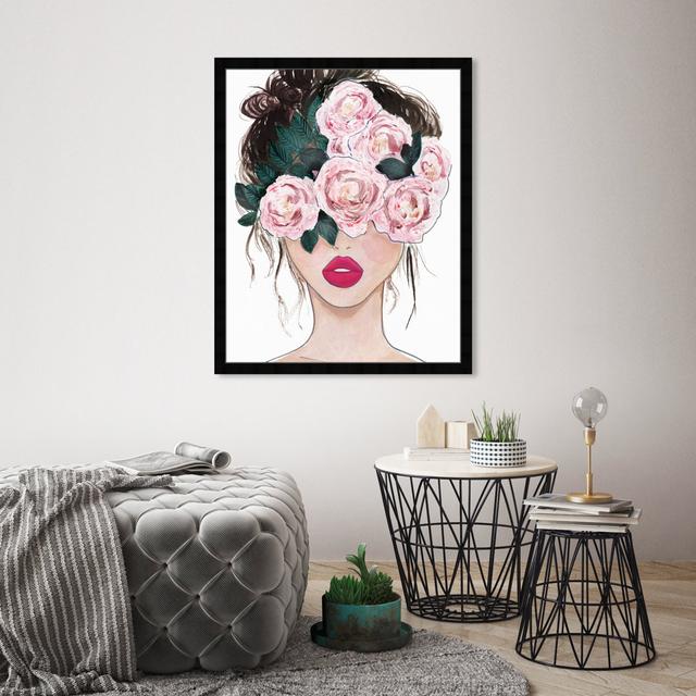 Blinded by Flowers - Picture Frame Graphic Art Oliver Gal Size: 76.2cm H x 60.96cm W, Format: Black Framed on Productcaster.