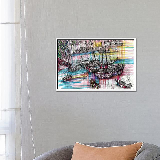 California Dreaming by Maria Susarenko - Gallery-Wrapped Canvas Giclée on Canvas Longshore Tides Format: White Framed, Size: 45.72cm H x 66.04cm W x 3 on Productcaster.