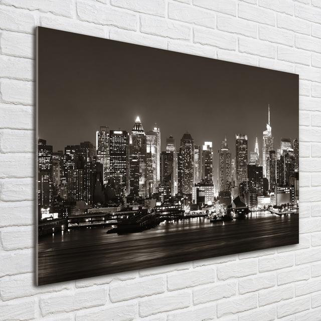 Manhattan New York - Unframed Art Prints on Glass Ebern Designs on Productcaster.