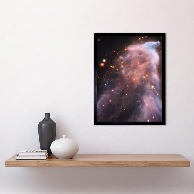 Hubble Space Telescope IC 63 Ghost Nebula Dust Gas - Single Picture Frame Print Latitude Run on Productcaster.