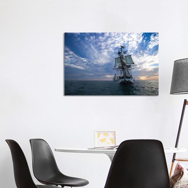 Sailboat And Tall Ship The Pacific Ocean, Dana Point Harbor, Dana Point, Orange County, California, USA III - Wrapped Canvas Print Breakwater Bay Size on Productcaster.