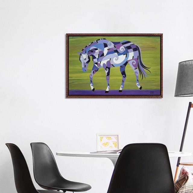 The Harmony Of Equus by Barbara Rush - Gallery-Wrapped Canvas Giclée on Canvas Lark Manor Format: Classic Wood Floater Framed, Size: 66.04cm H x 101.6 on Productcaster.