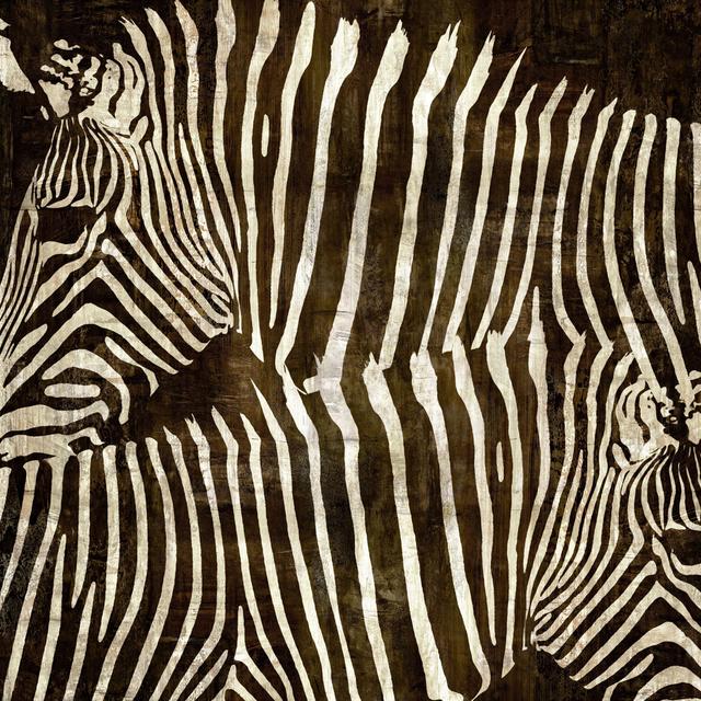 Zebras Ii by Christian Klingeler - Wrapped Canvas Art Prints Latitude Vive Size: 51cm H x 51cm W on Productcaster.