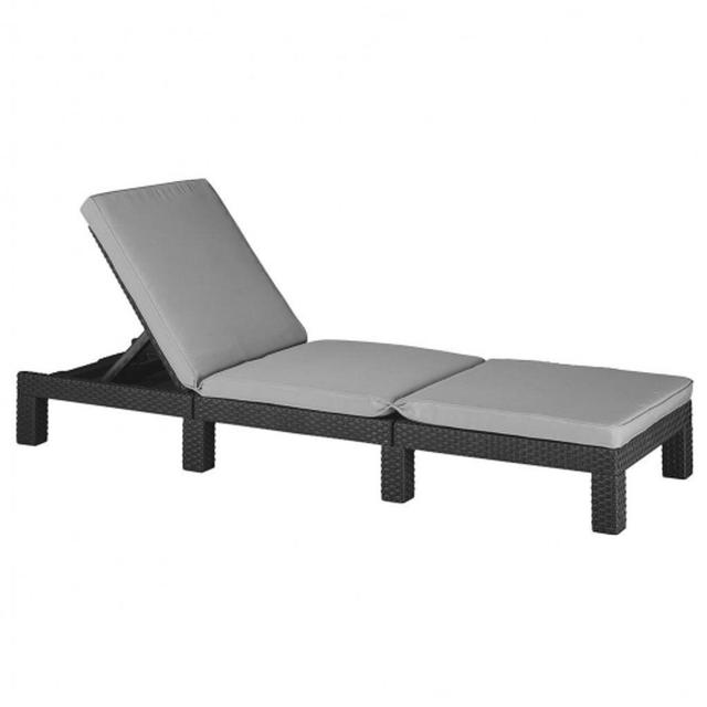 Elek Reclining Sun Lounger with Cushion 17 Stories on Productcaster.