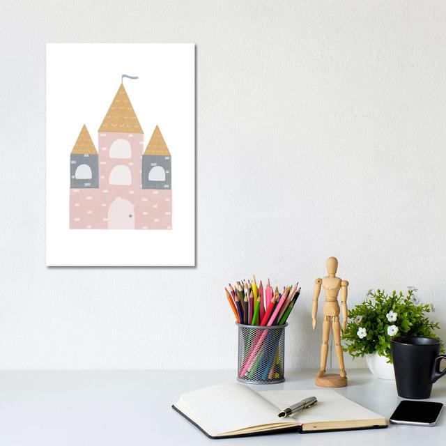 Castle by Leah Straatsma - Wrapped Canvas Art Prints Harriet Bee Size: 30.48cm H x 20.32cm W x 1.91cm D on Productcaster.