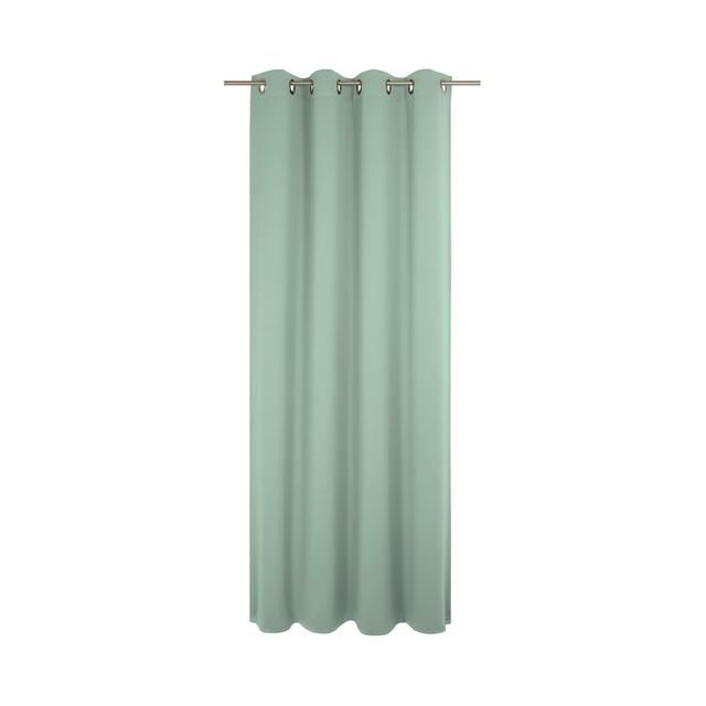 Newbury Room Darkening Eyelet Curtain Panel Panel Ebern Designs Curtain Colour: Mint, Panel Size: 245cm H x 132cm W on Productcaster.