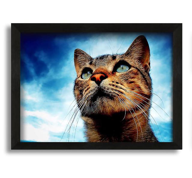 Cat Hunting - Picture Frame Painting on Canvas Latitude Run Size: 60cm H x 84cm W x 10cm D on Productcaster.