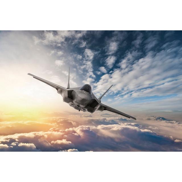 Fighter Jet Flying - Wrapped Canvas Print 17 Stories Size: 20cm H x 30cm W x 3.8cm D on Productcaster.