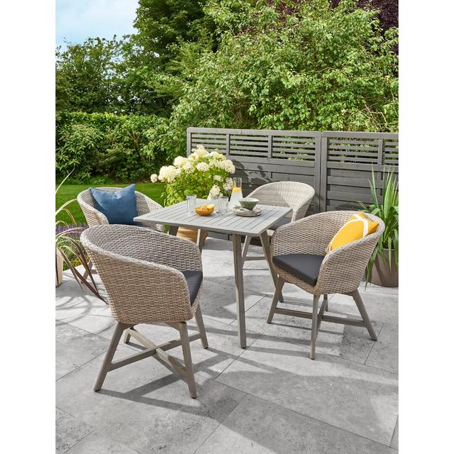 Dram 4 Seater Dining Set with Cushions Sol 27 Outdoor on Productcaster.