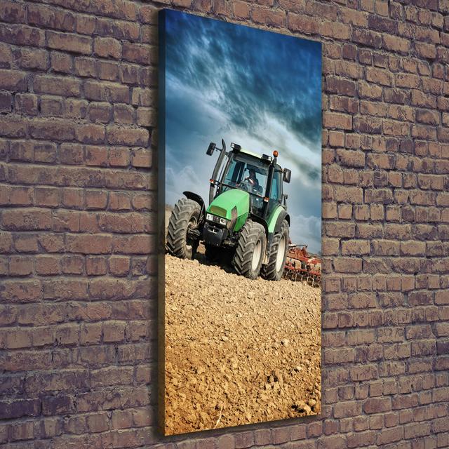 Tractor - Wrapped Canvas Art Prints Williston Forge on Productcaster.