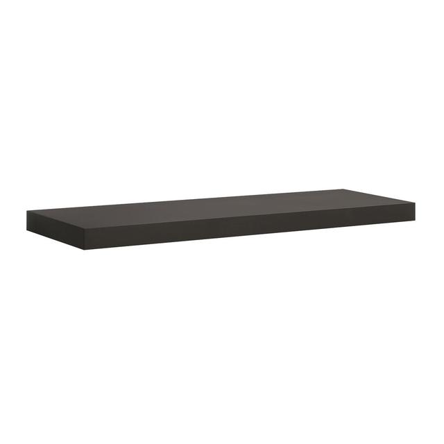 Floating Shelf for Room Use made of Wood in Beige/Black by 17 Stories on Productcaster.