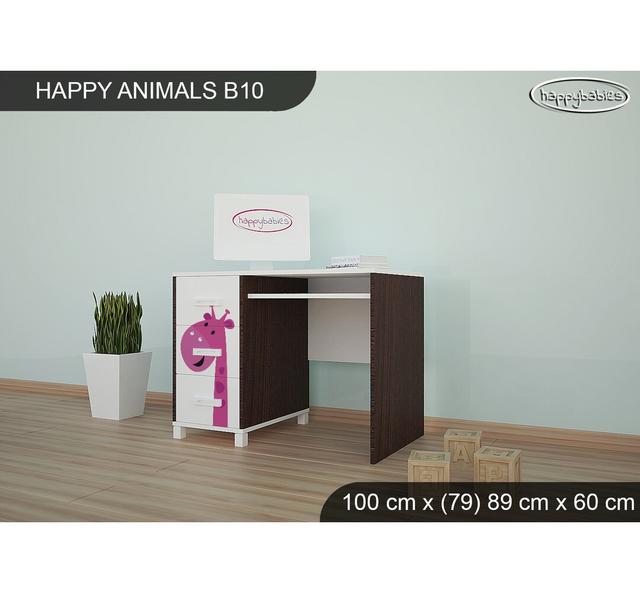 100 cm Schreibtisch W Happy Babies Grundfarbe: Kastanie on Productcaster.