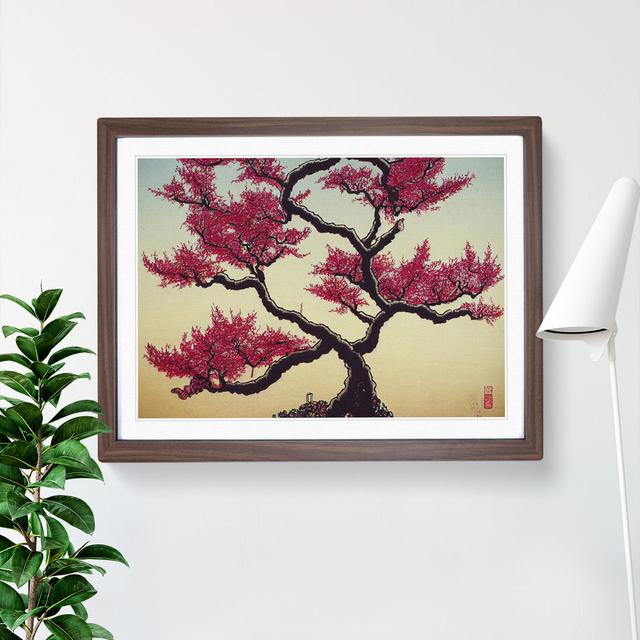 Splendorous Cherry Blossom Tree - Picture Frame Graphic Art Marlow Home Co. Size: 34cm H x 46cm W x 2cm D, Frame Colour: Walnut on Productcaster.