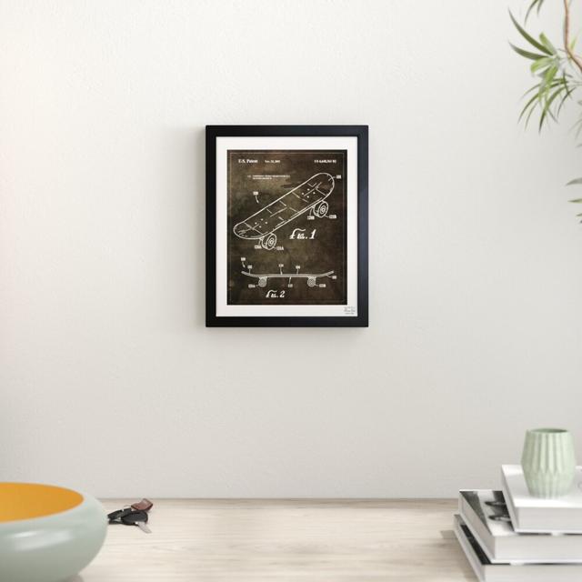 'Skateboard, 2003' Framed Graphic Art Print East Urban Home Size: 31cm H x 25cm W on Productcaster.