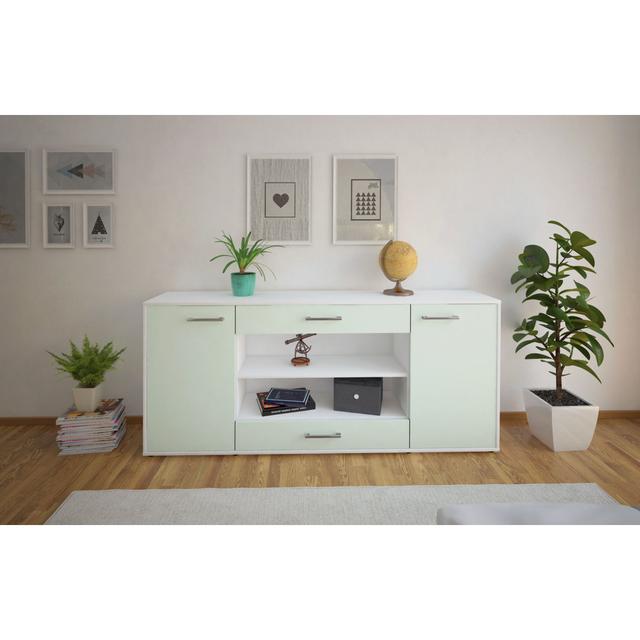 Sideboard leoh 17 Stories Farbe: Mintgrün/Weiß on Productcaster.