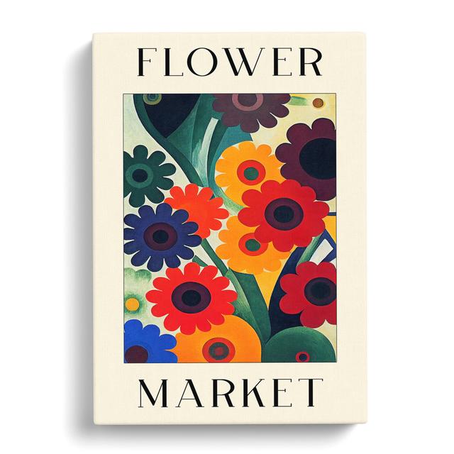 The Retro Flower Market Exhibition No.6 George Oliver Size: 60cm H x 40cm W on Productcaster.