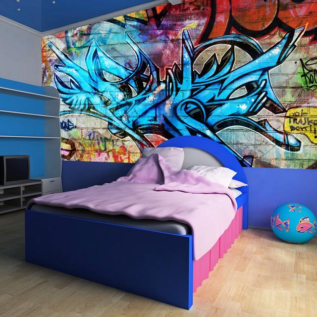 Art Crime 2.70m x 350cm Wallpaper East Urban Home on Productcaster.