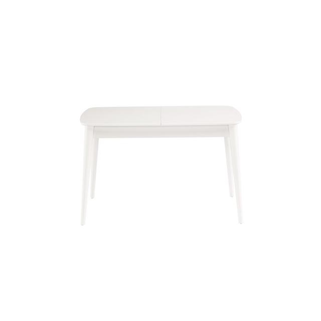 Ballentine Extendable Dining Table George Oliver Table Top Colour: White, Table Base Colour: White on Productcaster.