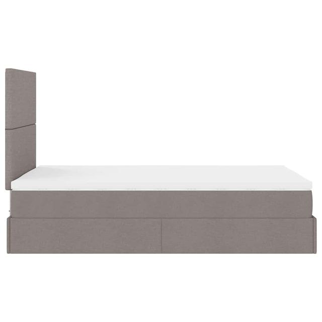 Vidaxl Ottoman-Bett Mit Matratzen Dunkelgrün 180X200 Cm Samt Ebern Designs Größe: 120 x 200 cm, Farbe: Taupe on Productcaster.