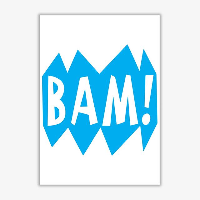 'BAM!' - Painting Print on Paper East Urban Home Format: No Frame, Size: 30 cm H x 21 cm W x 1 cm D on Productcaster.