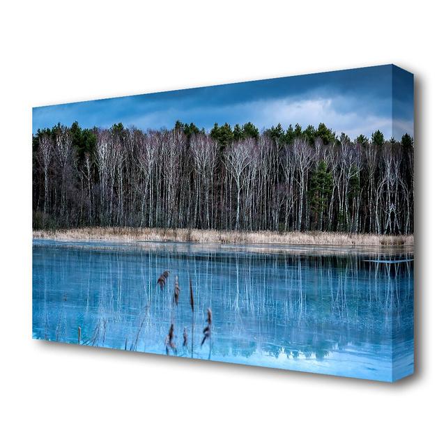 Ice Lake - Wrapped Canvas Photograph Print East Urban Home Size: 50.8 cm H x 81.3 cm W x 4.4 cm D on Productcaster.