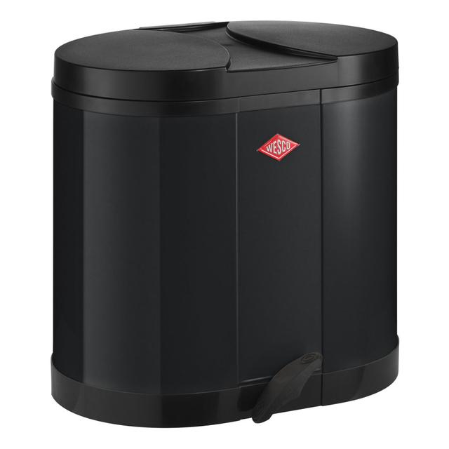 30 L Müllcontainer mit Fußpedal Wesco Farbe: Schwarz on Productcaster.