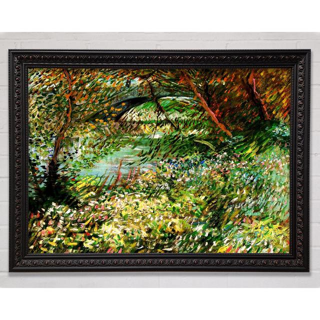 Das Seine-Ufer mit der Pont de Clichy im Frühling - Druck Rosalind Wheeler Größe: 84,1 cm H x 118,9 cm B x 3 cm T on Productcaster.