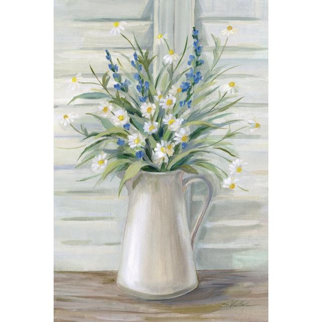 Cottage Windowsill by Silvia Vassileva - Wrapped Canvas Painting Rosalind Wheeler Size: 91cm H x 61cm W on Productcaster.