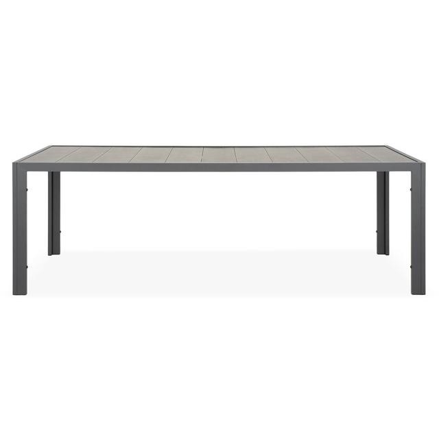 Filio Aluminium Dining Table Ebern Designs Table Top Colour: Grey, Table Base Colour: Anthracite on Productcaster.