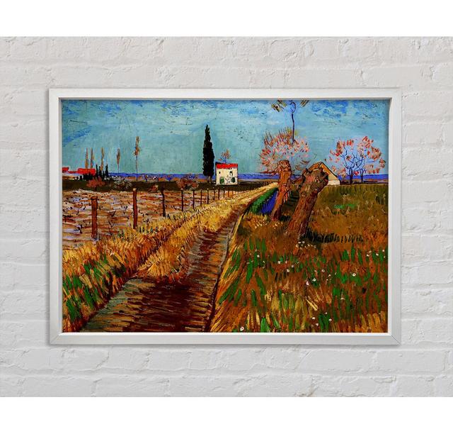 Van Gogh Weg durch ein Feld mit Weiden - Druck Bright Star Größe: 84,1 cm H x 118,9 cm B on Productcaster.