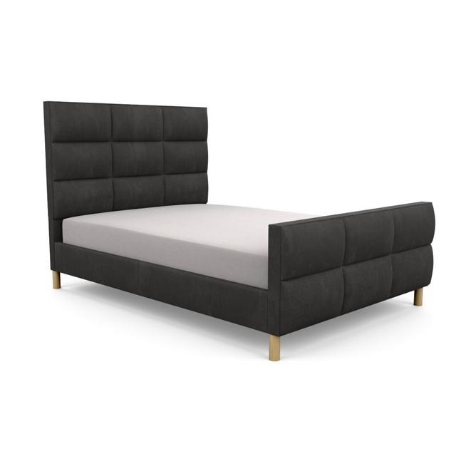 Premium Broughton Upholstered Bed Frame Brayden Studio Size: Super King (6'), Upholstery Colour: Cosmic, Upholstery Material: Velvet on Productcaster.