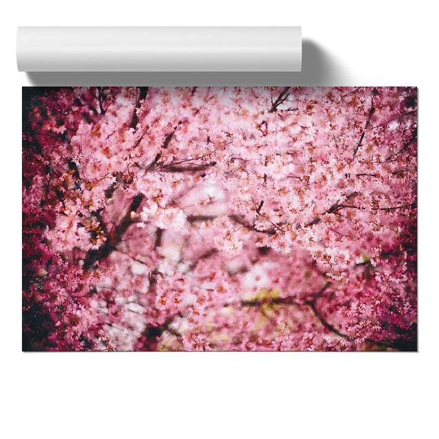 Pink Cherry Blossom Flowers Vol.3 - Unframed Graphic Art East Urban Home Size: 42cm H x 59cm W x 0.1cm D on Productcaster.