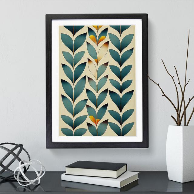 XV1022-9X A Bewitching Leaves - Print Marlow Home Co. Format: Black Framed Paper, Size: 36cm H x 27cm W on Productcaster.