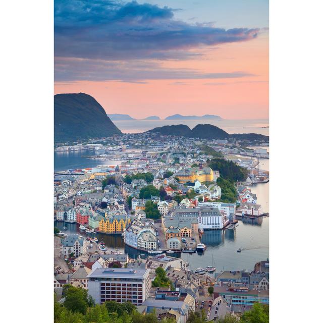 Alesund, Norway by RudyBalasko - Wrapped Canvas Print 17 Stories Size: 46cm H x 30cm W x 3.8cm D on Productcaster.