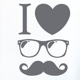 I Love a Cool Gentlemen Wall Sticker East Urban Home Colour: Dark Green, Size: Large on Productcaster.