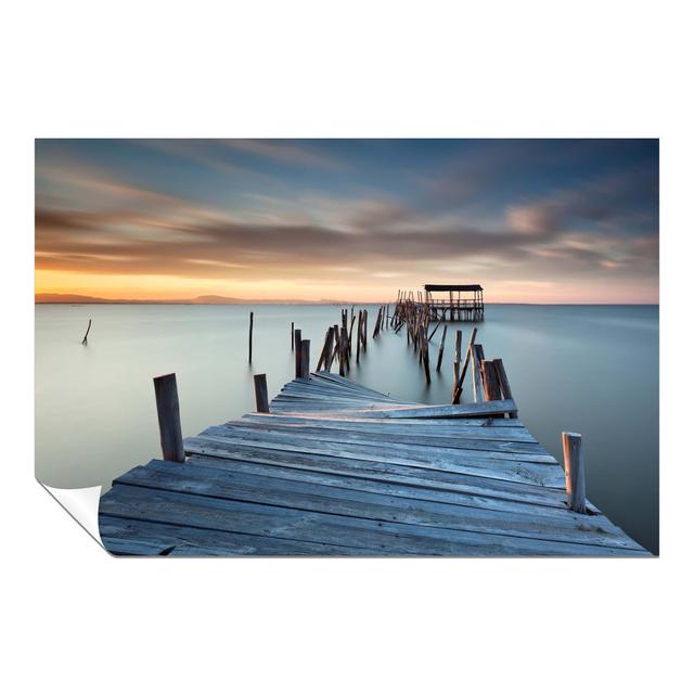 Panther Print Fine Art Prints Ruined Bridge Over Foggy River Artistic Unframed Poster, Pictures For Home Walls, Bedroom, Living Room & Bathroom Decor on Productcaster.