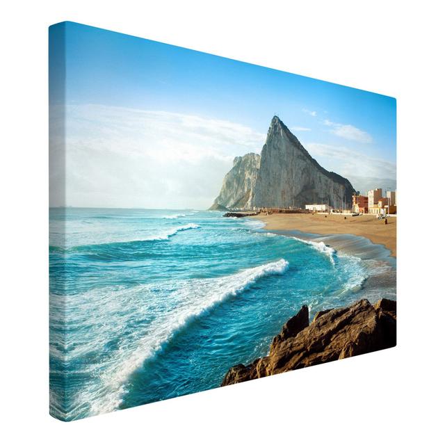 Gibraltar am Meer Haus am Meer Format: 260g/m² canvas, Größe: 40cm H x 60cm B on Productcaster.