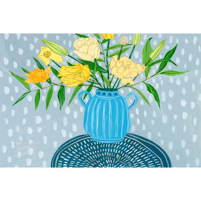 Flowers In Vase I by Melissa Wang - Wrapped Canvas Painting Rosalind Wheeler Size: 30cm H x 46cm W x 3.8cm D on Productcaster.