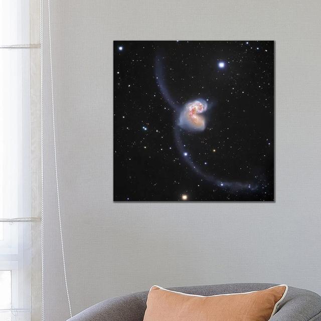 Interacting Galaxies in Corvus (NGC 4038) II by Robert Gendler - Wrapped Canvas Graphic Art Metro Lane Size: 66.04cm H x 66.04cm W x 3.81cm D on Productcaster.