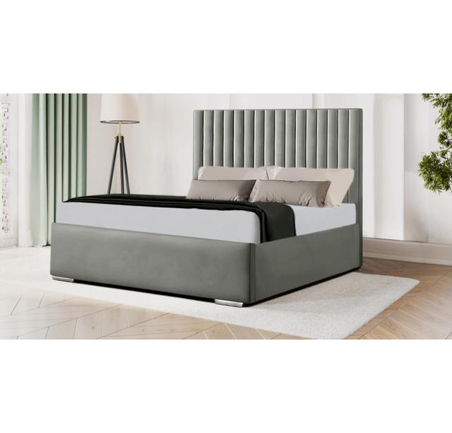 Lainey Bed Latitude Run Colour: Chrome, Size: Super King (6') on Productcaster.