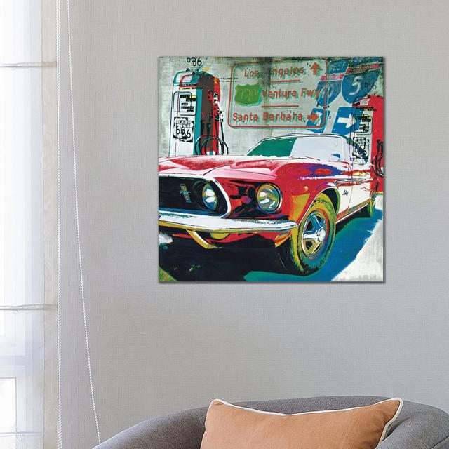 Ventura Freeway by Ray Foster - Wrapped Canvas Gallery-Wrapped Canvas Giclée Borough Wharf Size: 66.04cm H x 66.04cm W x 1.91cm D on Productcaster.