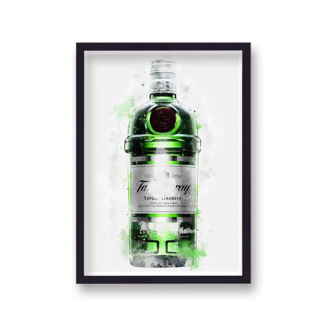 Gin Graphic Splash Tanqueray Inspired by Vouvart - Single Picture Frame Print Astoria Grand on Productcaster.